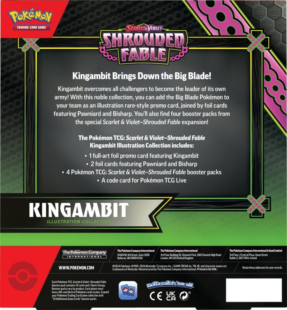 PKM S&V Shrouded Fable - Kingambit Illustration Collection | Card Merchant Takapuna