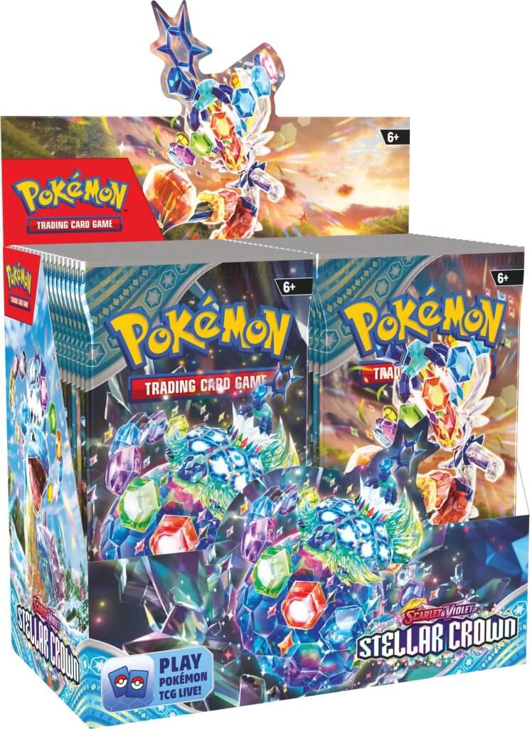 PKM Booster Box - Scarlet & Violet: Stellar Crown | Card Merchant Takapuna