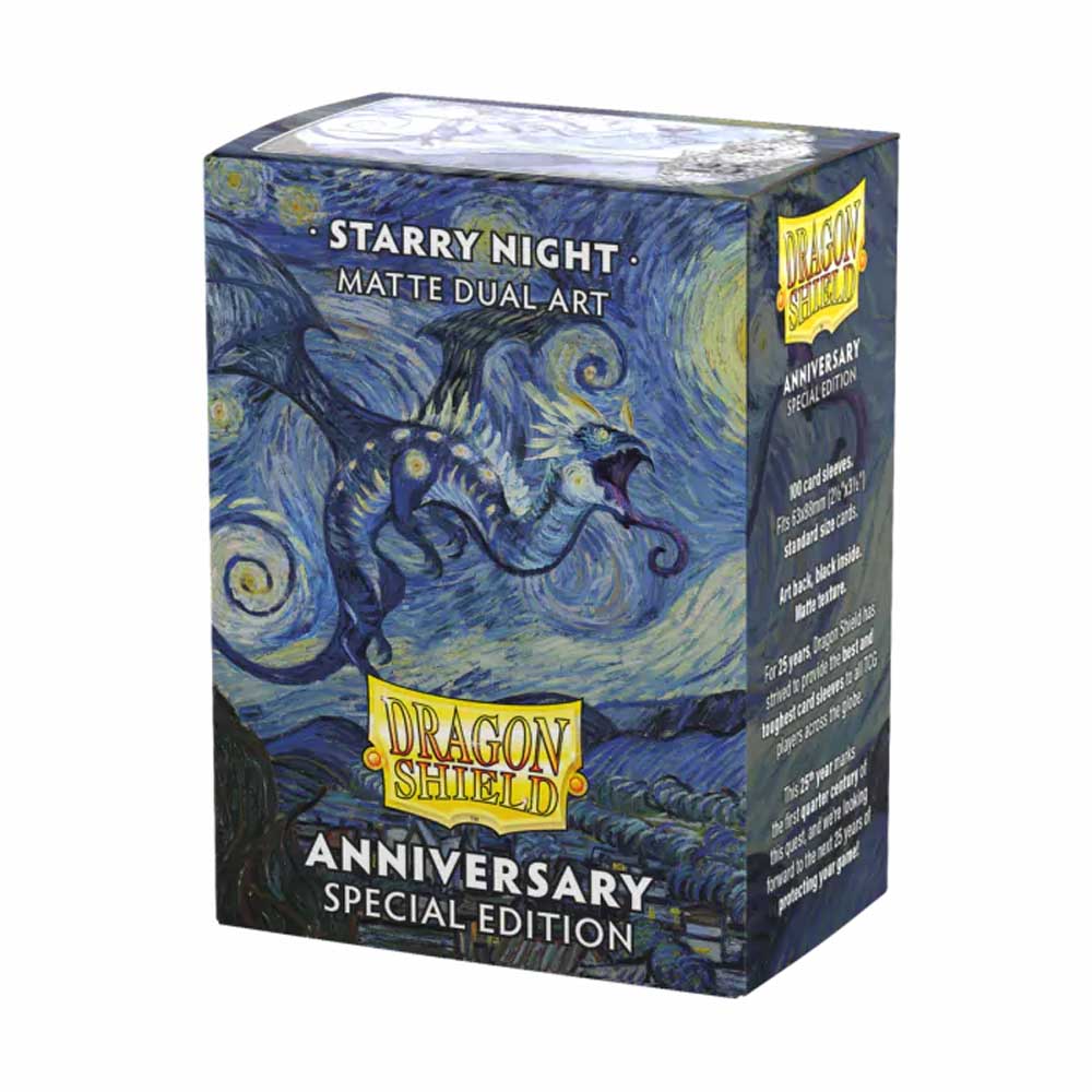 Dragon Shield Sleeves 100 - Matte Dual Art – Archive Reprint – Starry Night | Card Merchant Takapuna