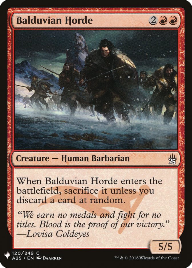 Balduvian Horde [Mystery Booster] | Card Merchant Takapuna