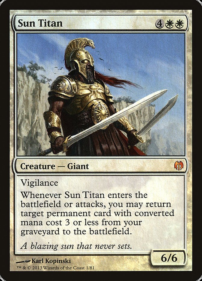 Sun Titan [Duel Decks: Heroes vs. Monsters] | Card Merchant Takapuna