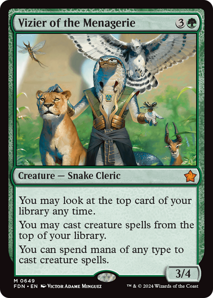 Vizier of the Menagerie [Foundations] | Card Merchant Takapuna