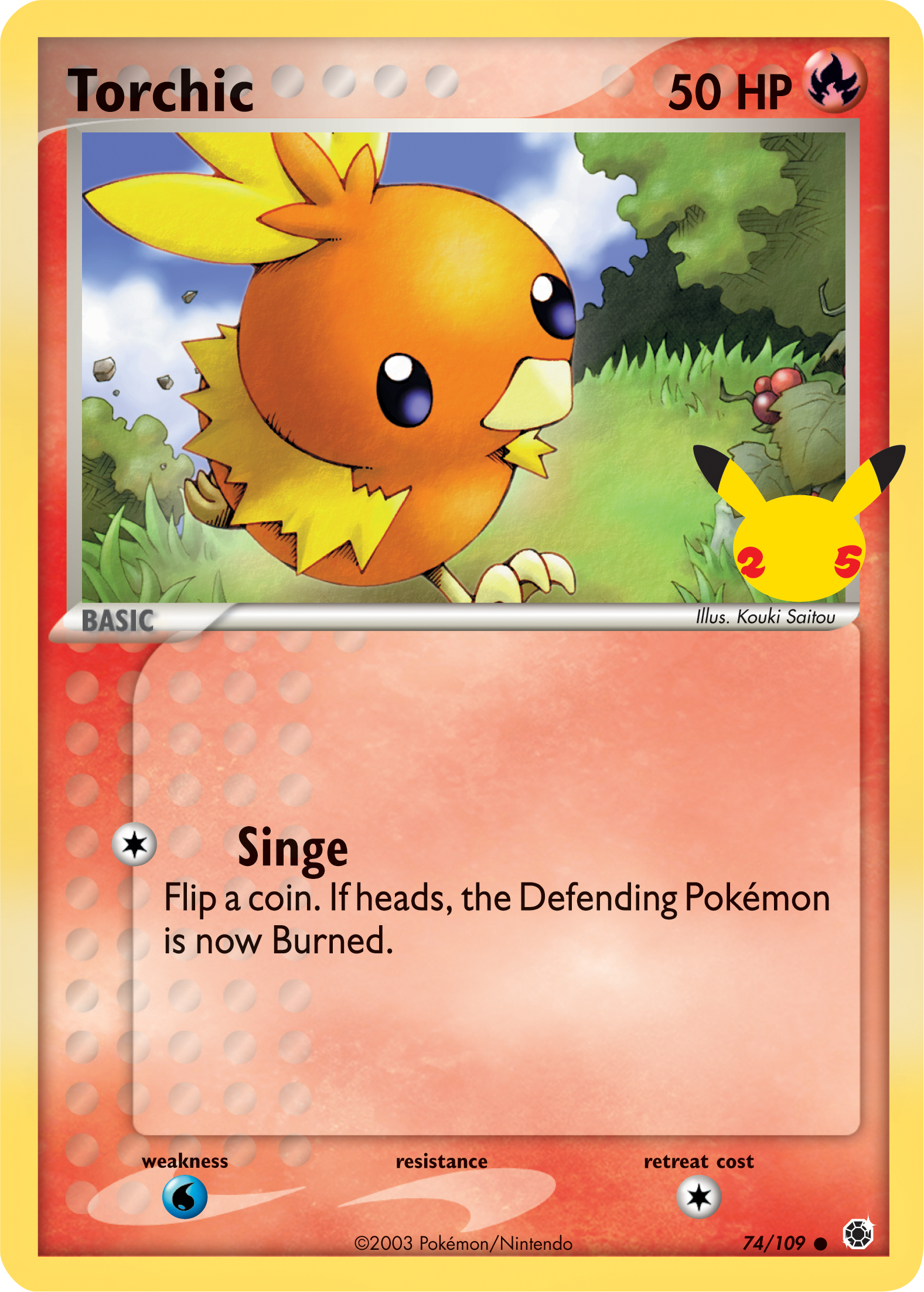 Torchic (74/109) (Jumbo Card) [First Partner Pack] | Card Merchant Takapuna