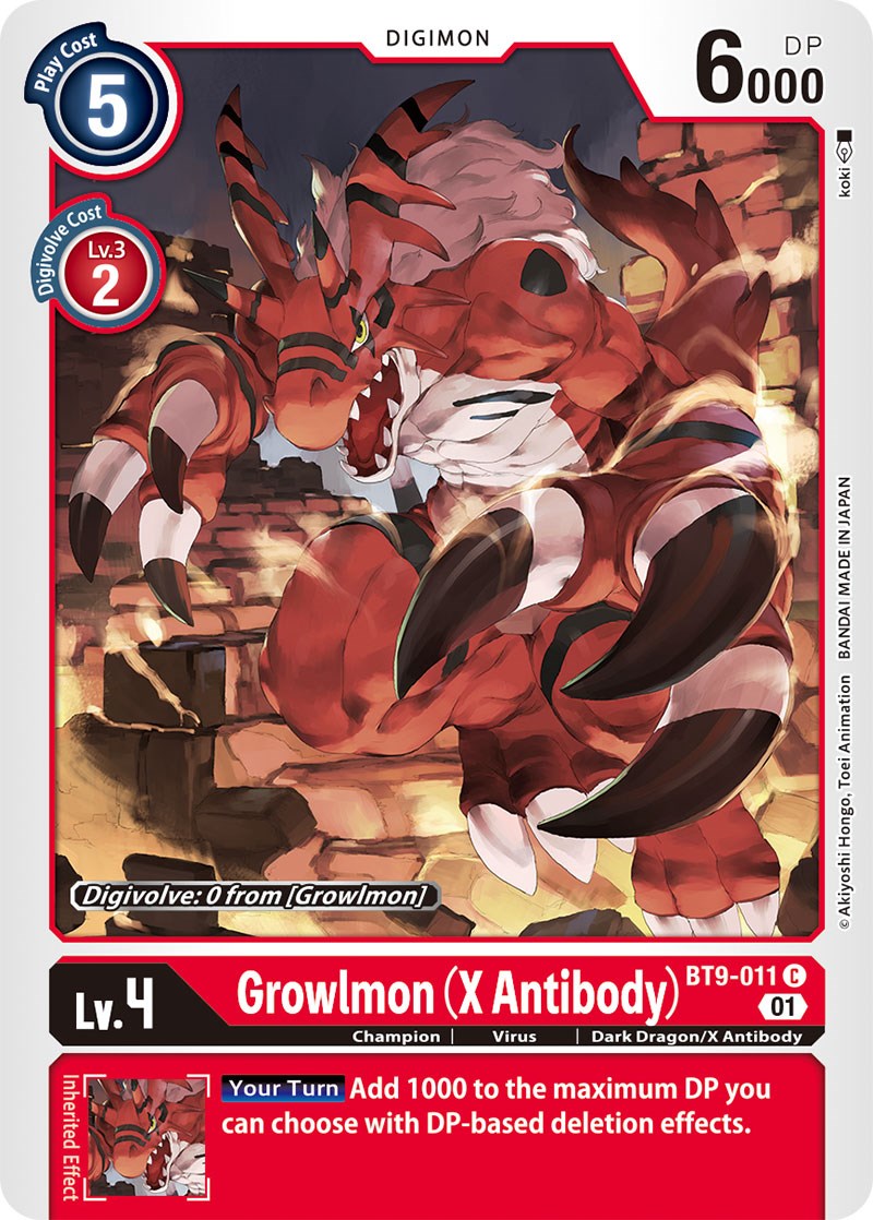 Growlmon (X Antibody) [BT9-011] [X Record] | Card Merchant Takapuna