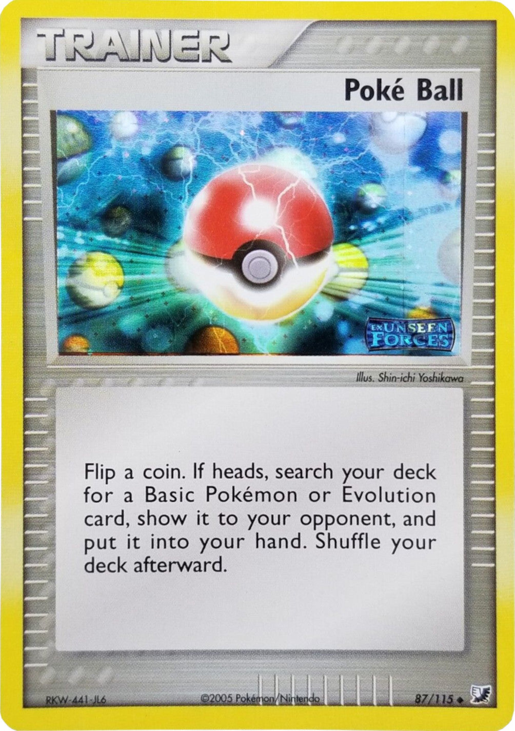 Poke Ball (87/115) (Stamped) [EX: Unseen Forces] | Card Merchant Takapuna