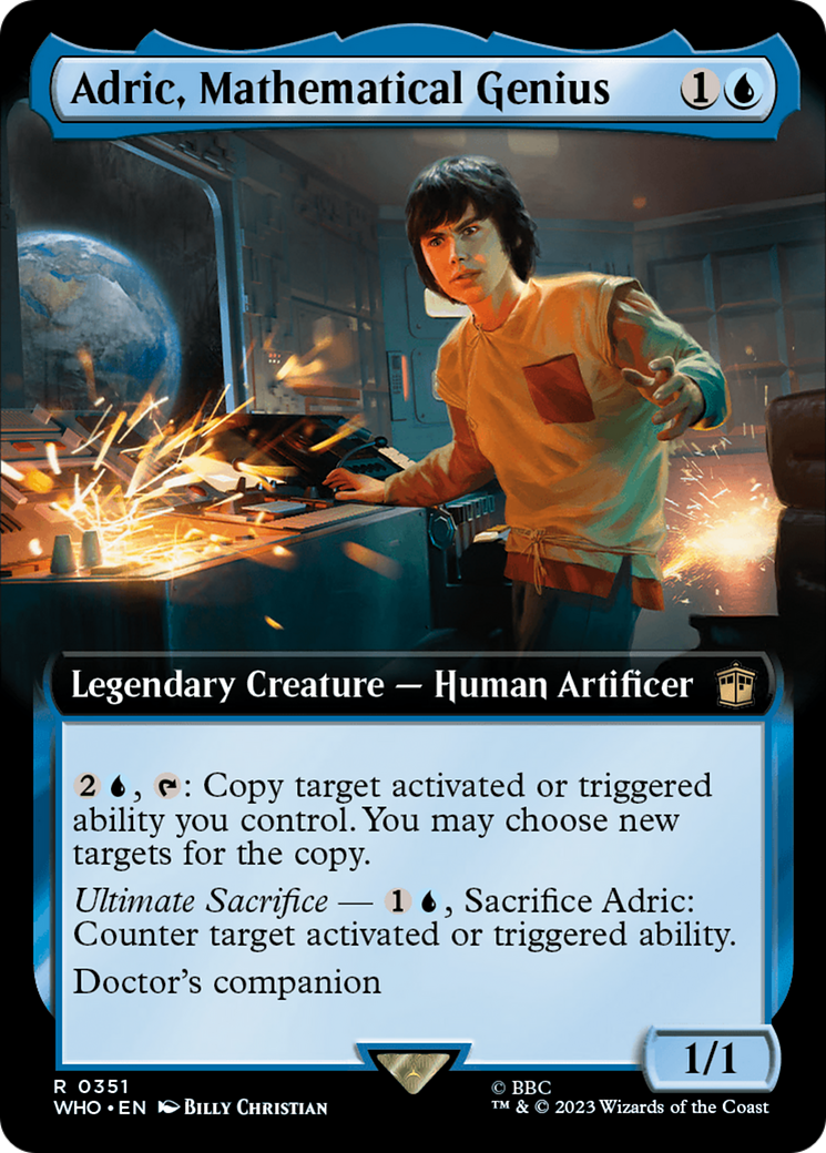 Adric, Mathematical Genius (Extended Art) [Doctor Who] | Card Merchant Takapuna