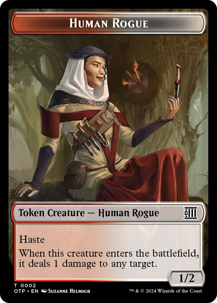 Human Rogue Token [Outlaws of Thunder Junction: Breaking News Tokens] | Card Merchant Takapuna