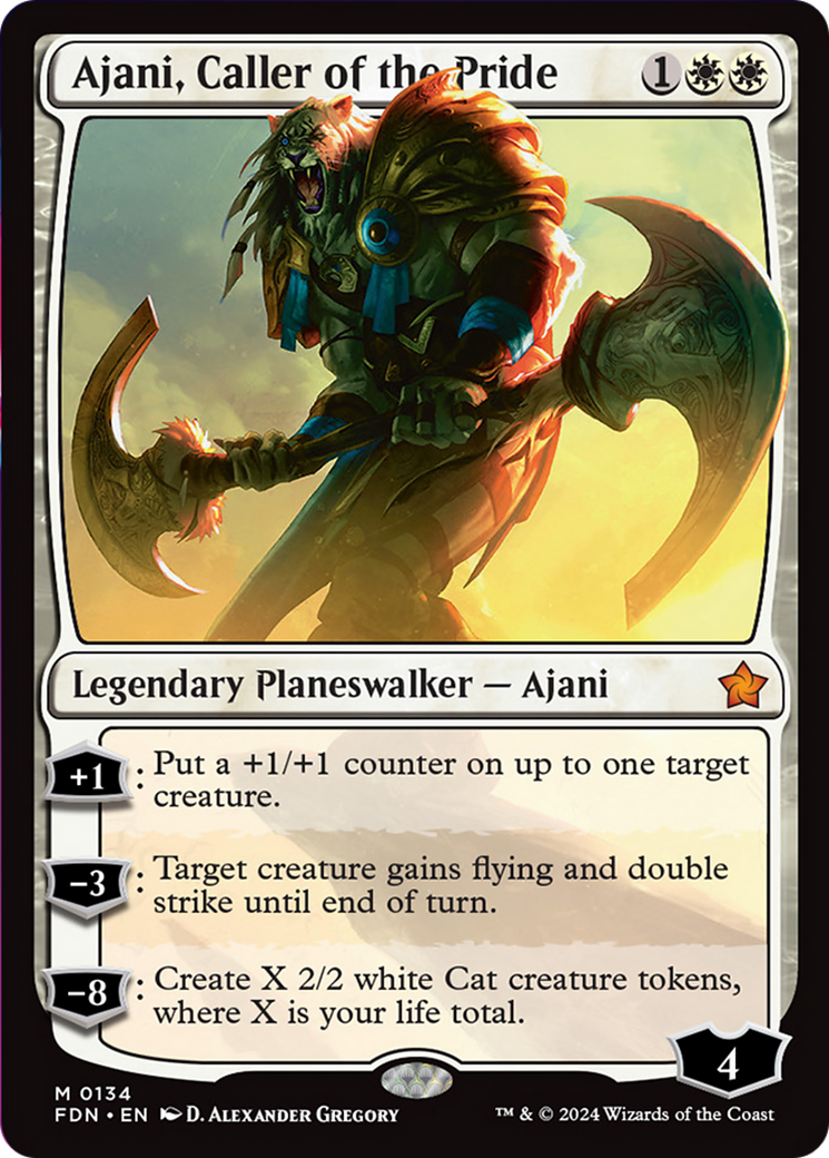 Ajani, Caller of the Pride [Foundations] | Card Merchant Takapuna