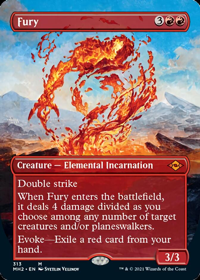 Fury (Borderless Alternate Art) [Modern Horizons 2] | Card Merchant Takapuna