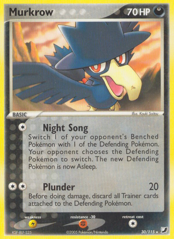 Murkrow (30/115) [EX: Unseen Forces] | Card Merchant Takapuna