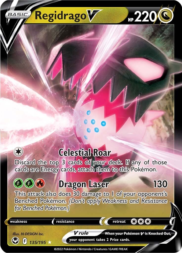 Regidrago V (135/195) [Sword & Shield: Silver Tempest] | Card Merchant Takapuna