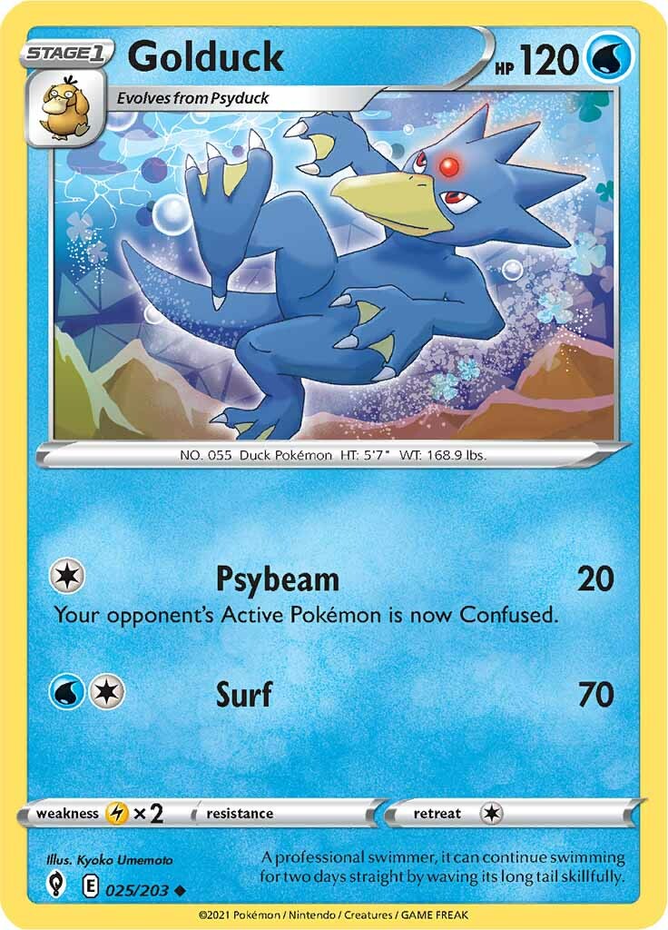 Golduck (025/203) [Sword & Shield: Evolving Skies] | Card Merchant Takapuna