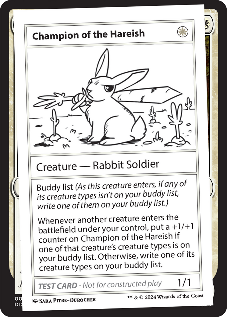 Champion of the Hareish [Mystery Booster 2 Playtest Cards] | Card Merchant Takapuna