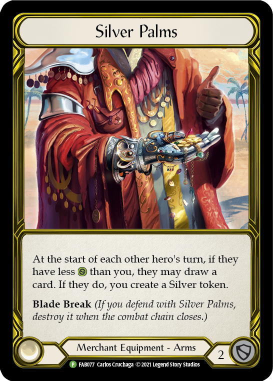 Silver Palms (Golden) [FAB077] (Promo)  Cold Foil | Card Merchant Takapuna