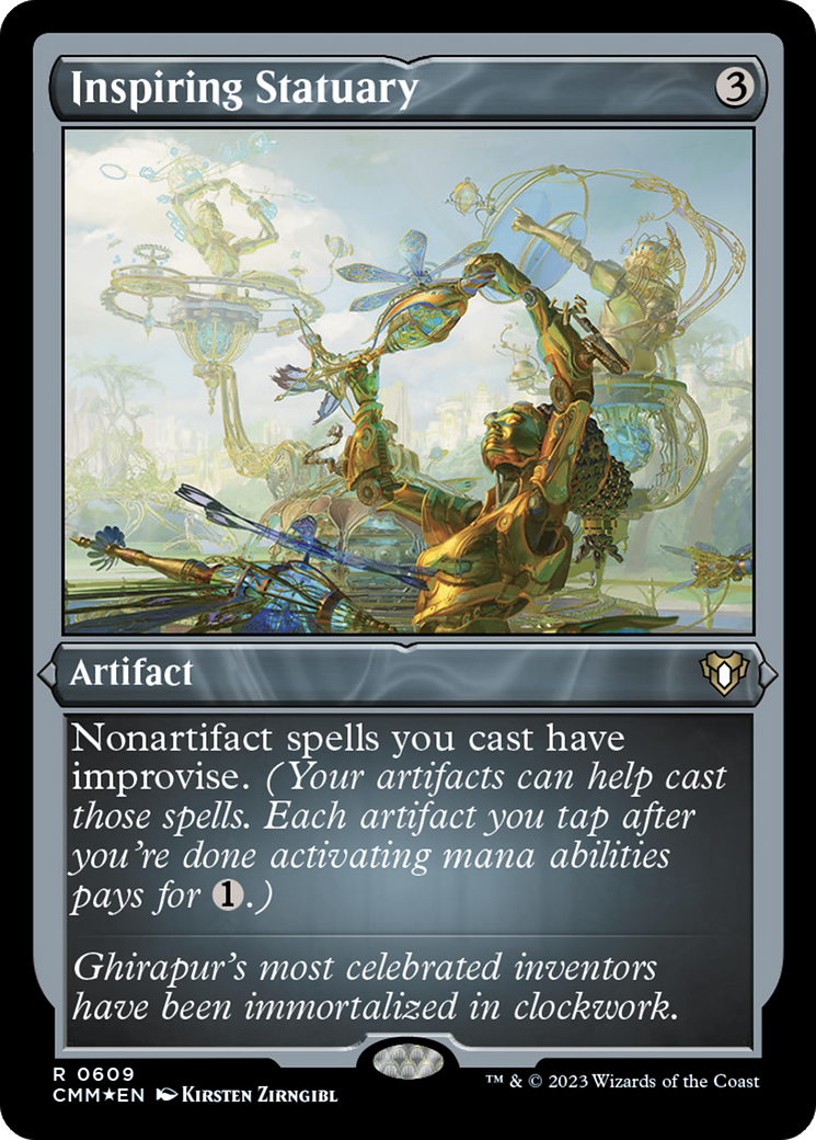 Inspiring Statuary (Foil Etched) [Commander Masters] | Card Merchant Takapuna