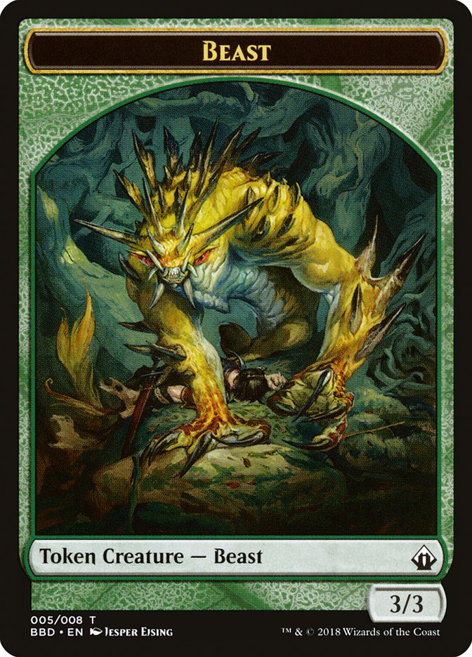 Beast Token [Battlebond Tokens] | Card Merchant Takapuna