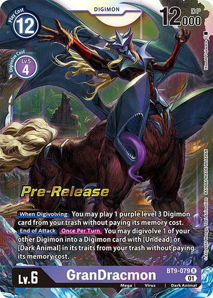 GranDracmon [BT9-079] [X Record Pre-Release Promos] | Card Merchant Takapuna