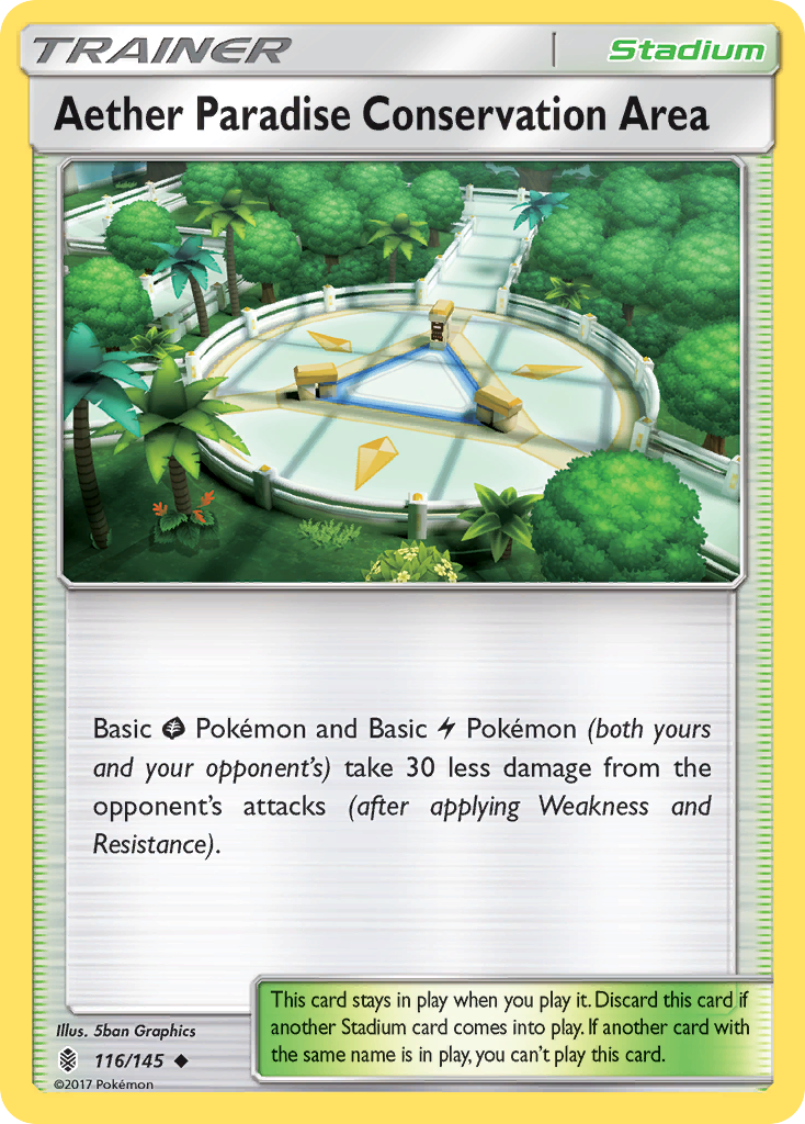 Aether Paradise Conservation Area (116/145) [Sun & Moon: Guardians Rising] | Card Merchant Takapuna