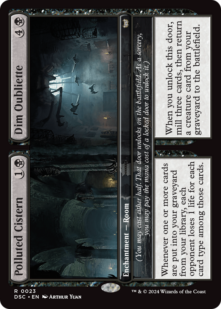 Polluted Cistern // Dim Oubliette [Duskmourn: House of Horror Commander] | Card Merchant Takapuna