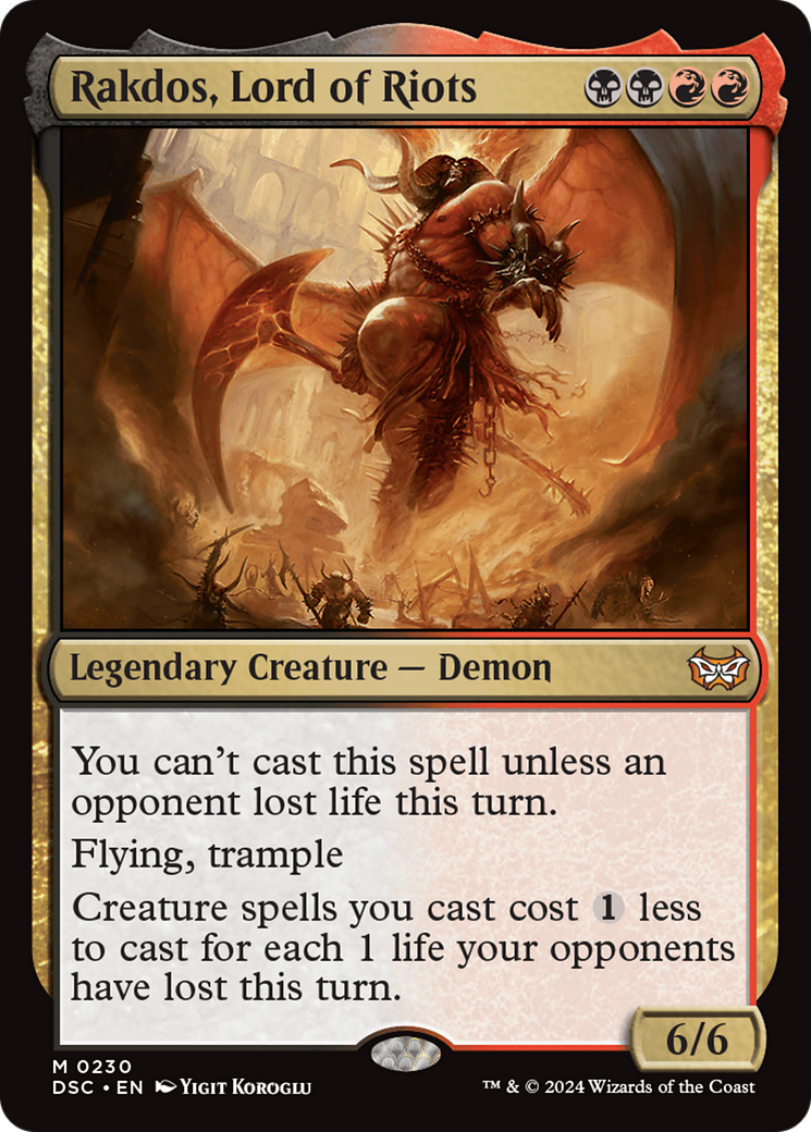 Rakdos, Lord of Riots [Duskmourn: House of Horror Commander] | Card Merchant Takapuna