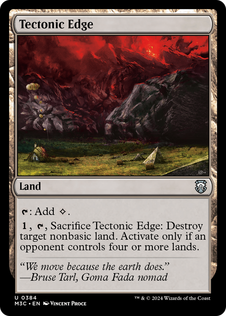 Tectonic Edge (Ripple Foil) [Modern Horizons 3 Commander] | Card Merchant Takapuna