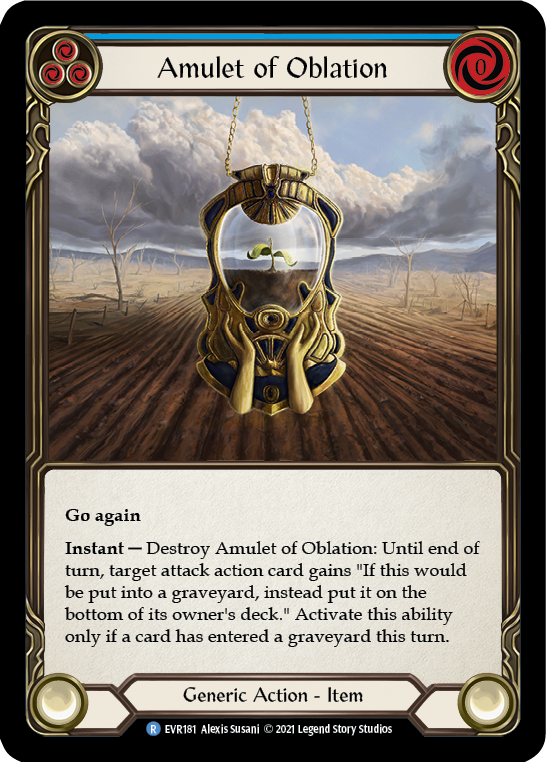 Amulet of Oblation [EVR181] (Everfest)  1st Edition Cold Foil | Card Merchant Takapuna