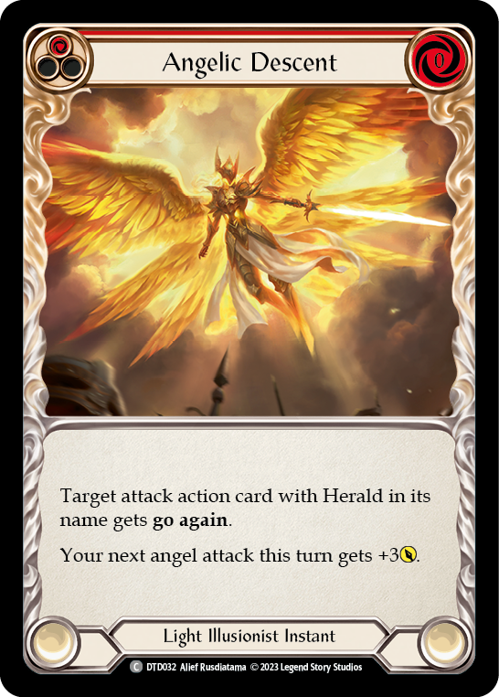 Angelic Descent (Red) [DTD032] (Dusk Till Dawn) | Card Merchant Takapuna