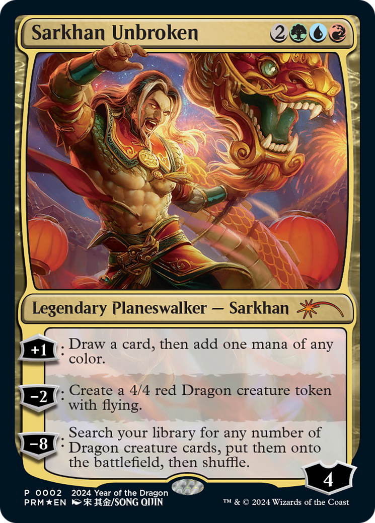 Sarkhan Unbroken (Year of the Dragon 2024) [Standard Showdown Promos] | Card Merchant Takapuna