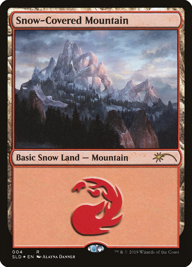 Snow-Covered Mountain (004) [Secret Lair Drop Series] | Card Merchant Takapuna