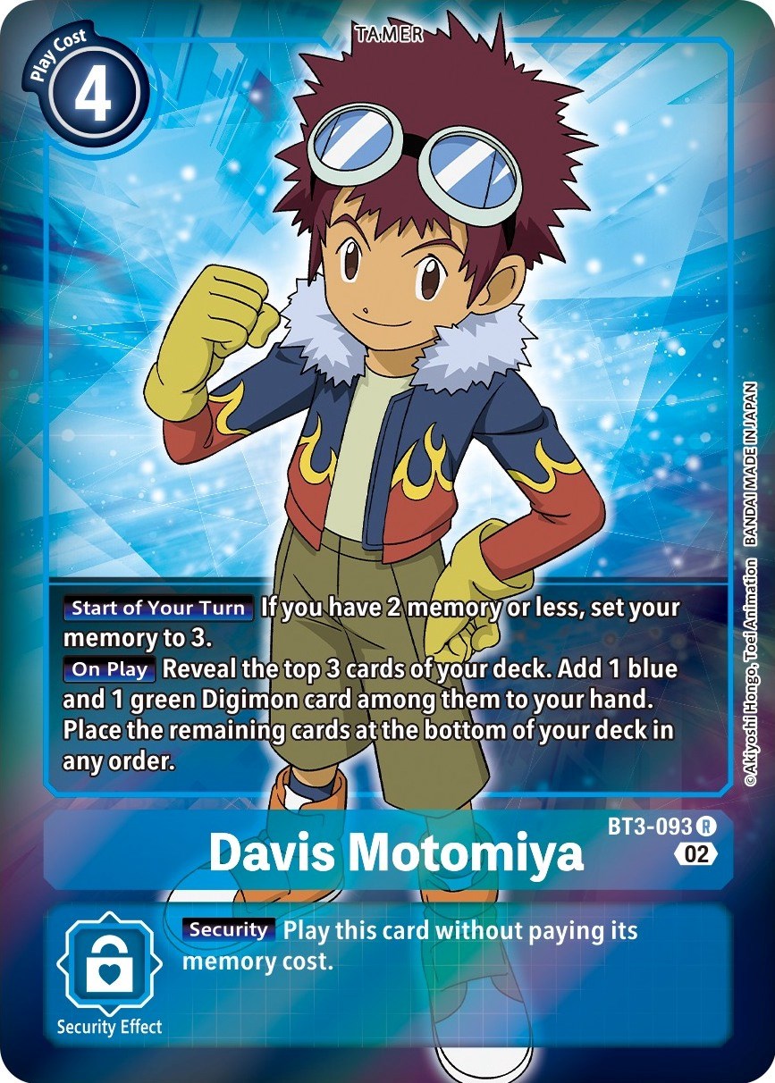 Davis Motomiya [BT3-093] (Alternate Art) [Starter Deck: Jesmon] | Card Merchant Takapuna