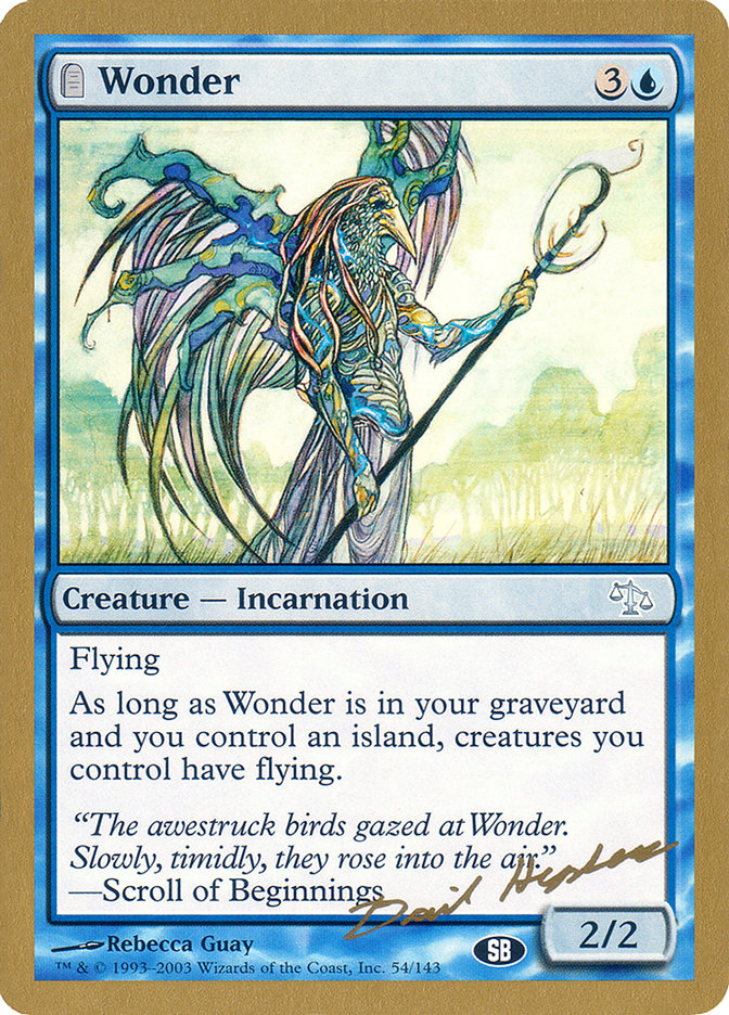 Wonder (Dave Humpherys) (SB) [World Championship Decks 2003] | Card Merchant Takapuna