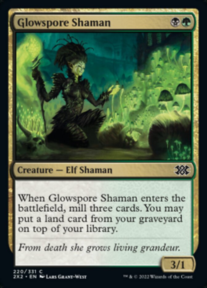 Glowspore Shaman [Double Masters 2022] | Card Merchant Takapuna