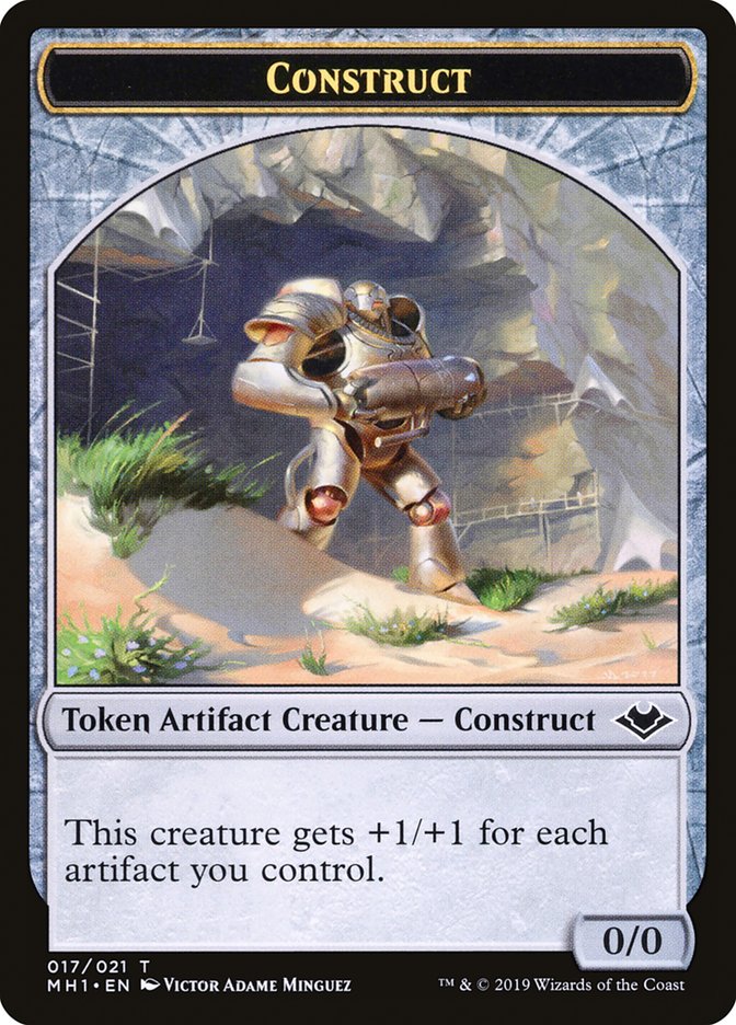 Soldier (004) // Construct (017) Double-Sided Token [Modern Horizons Tokens] | Card Merchant Takapuna