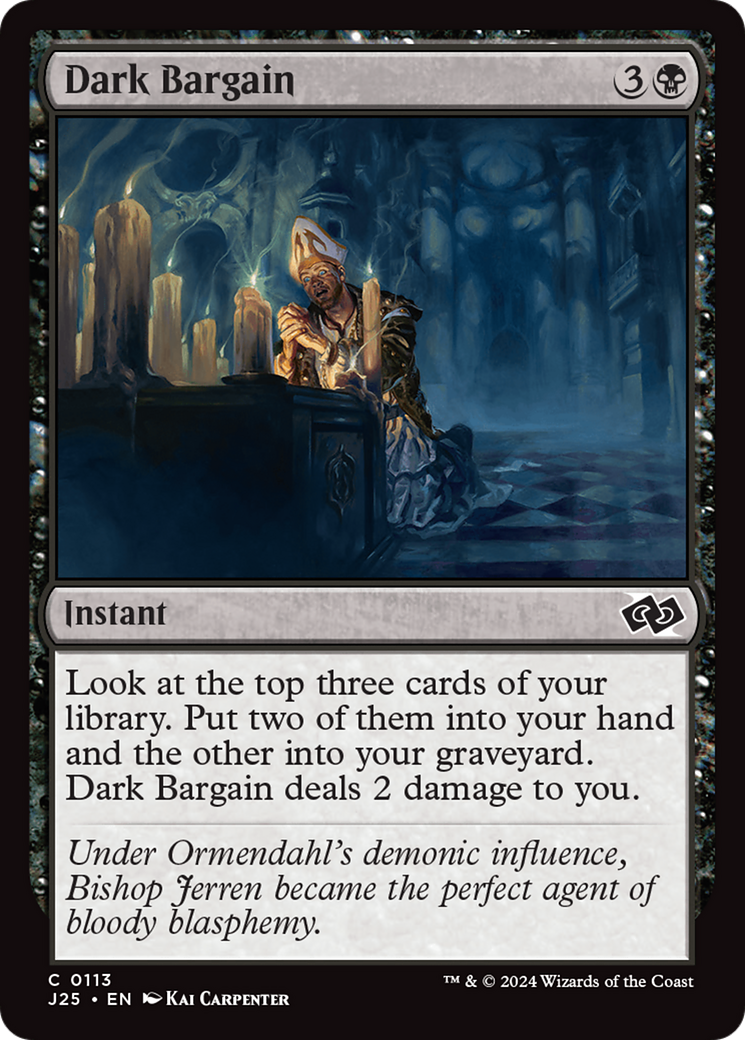 Dark Bargain [Foundations Jumpstart] | Card Merchant Takapuna