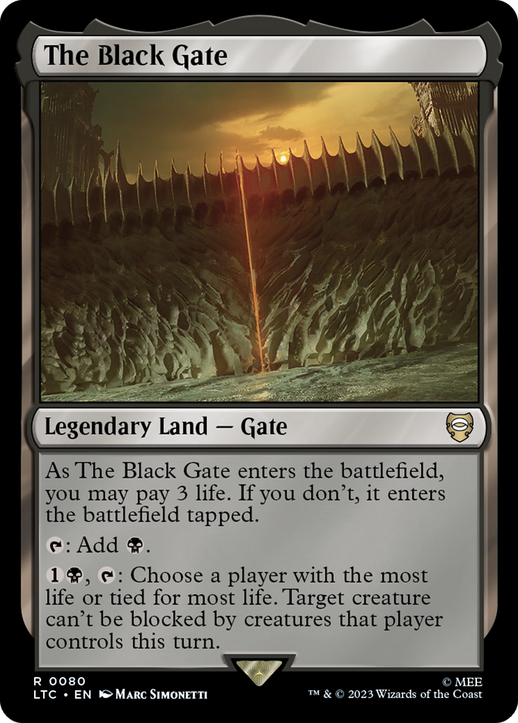 The Black Gate [The Lord of the Rings: Tales of Middle-Earth Commander] | Card Merchant Takapuna