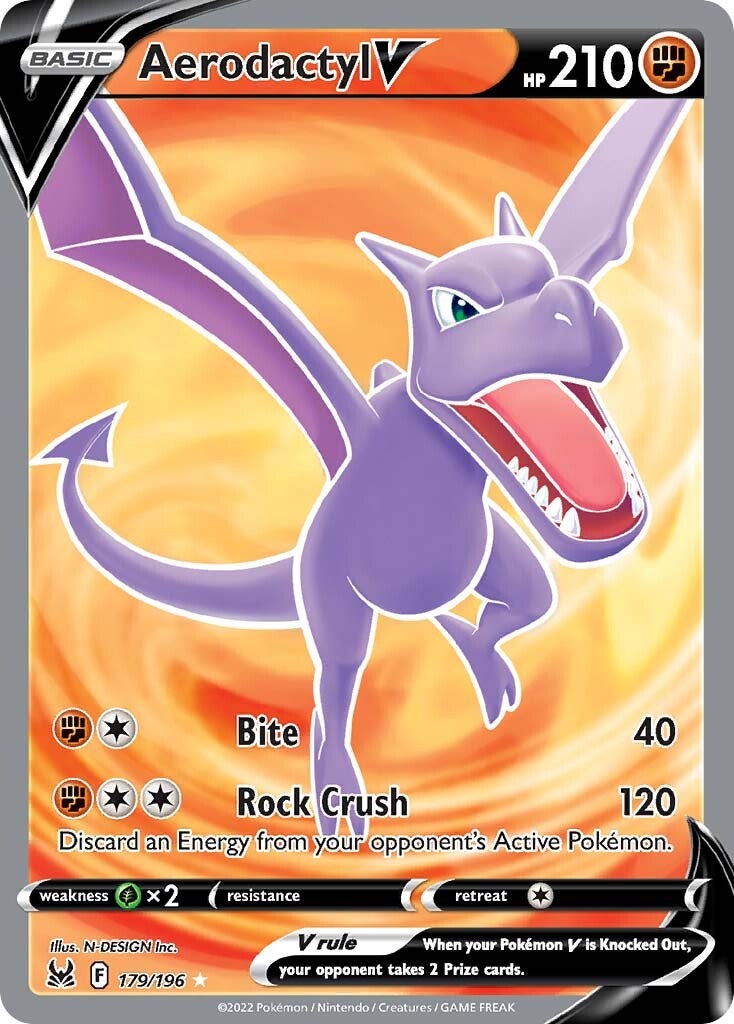 Aerodactyl V (179/196) [Sword & Shield: Lost Origin] | Card Merchant Takapuna