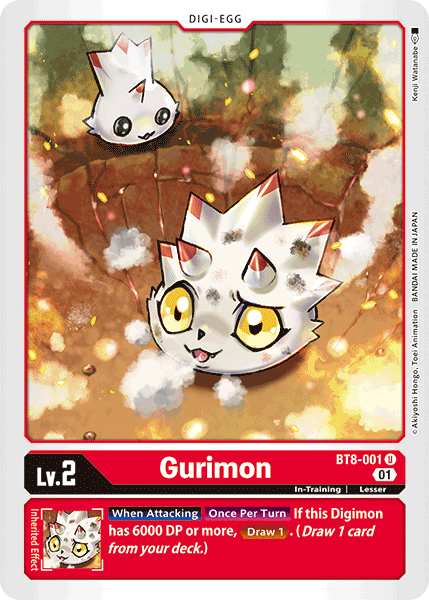 Gurimon [BT8-001] [New Awakening] | Card Merchant Takapuna