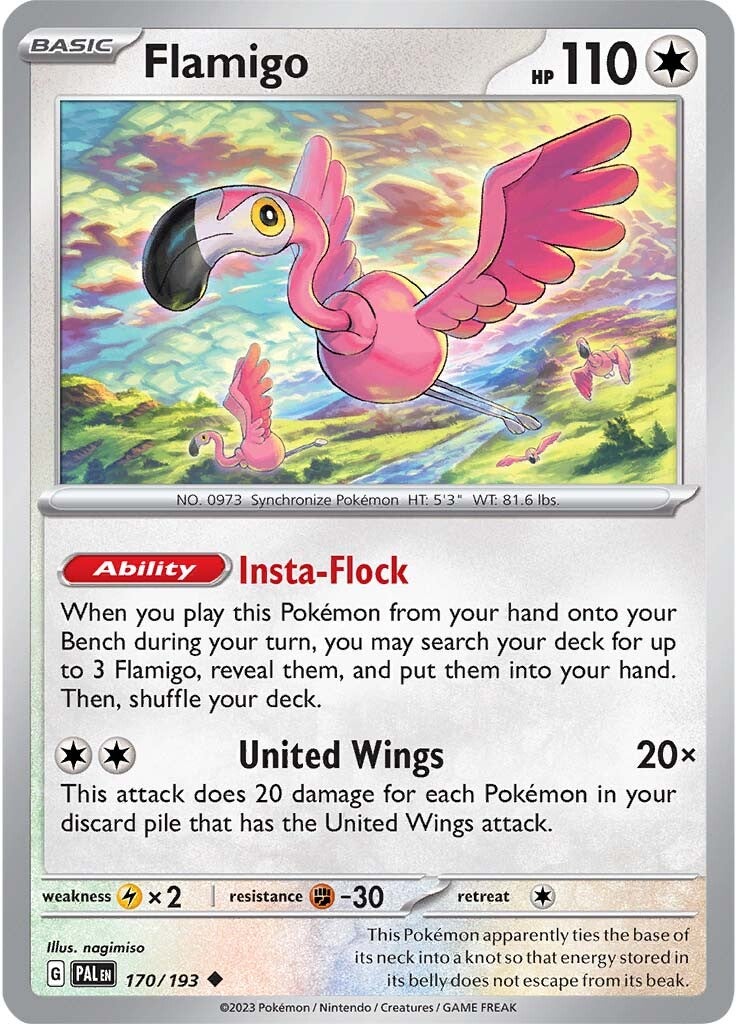 Flamigo (170/193) [Scarlet & Violet: Paldea Evolved] | Card Merchant Takapuna