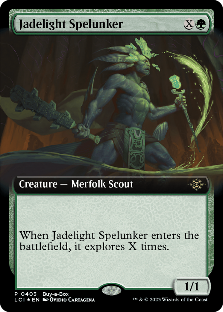 Jadelight Spelunker (Extended Art) (Buy-A-Box) [The Lost Caverns of Ixalan Promos] | Card Merchant Takapuna