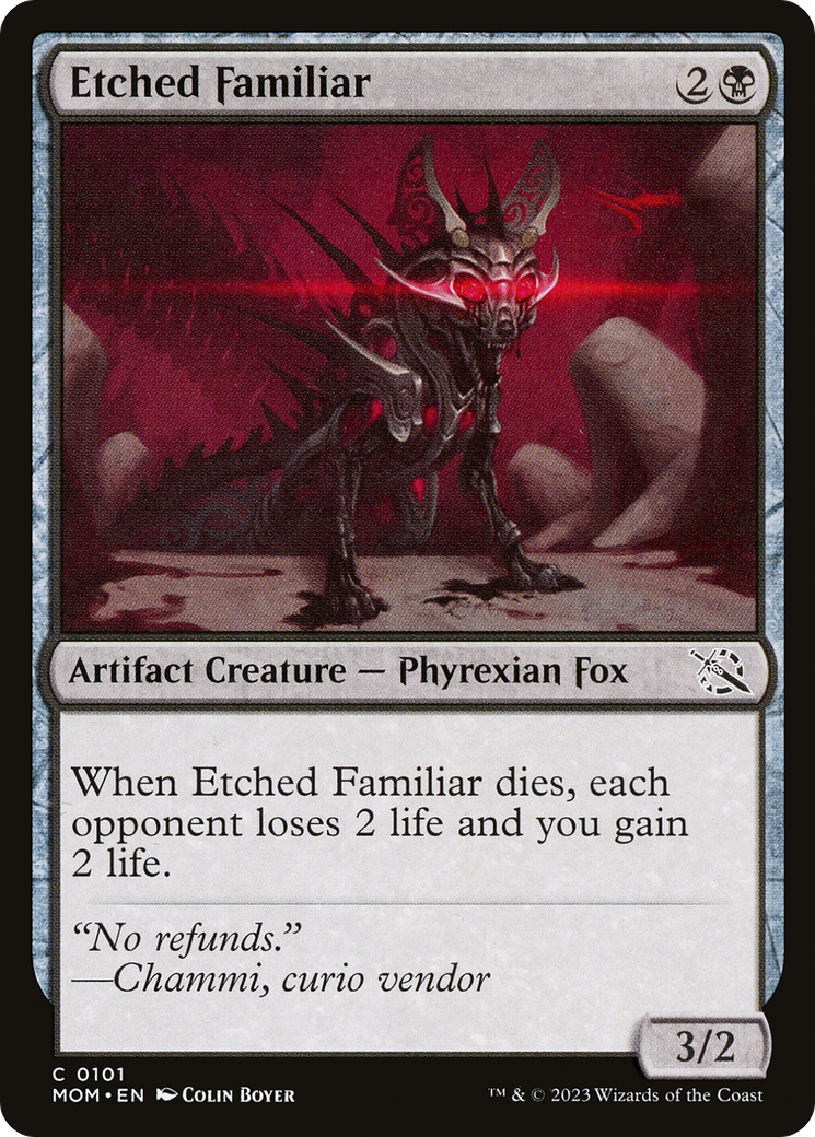 Etched Familiar [March of the Machine] | Card Merchant Takapuna