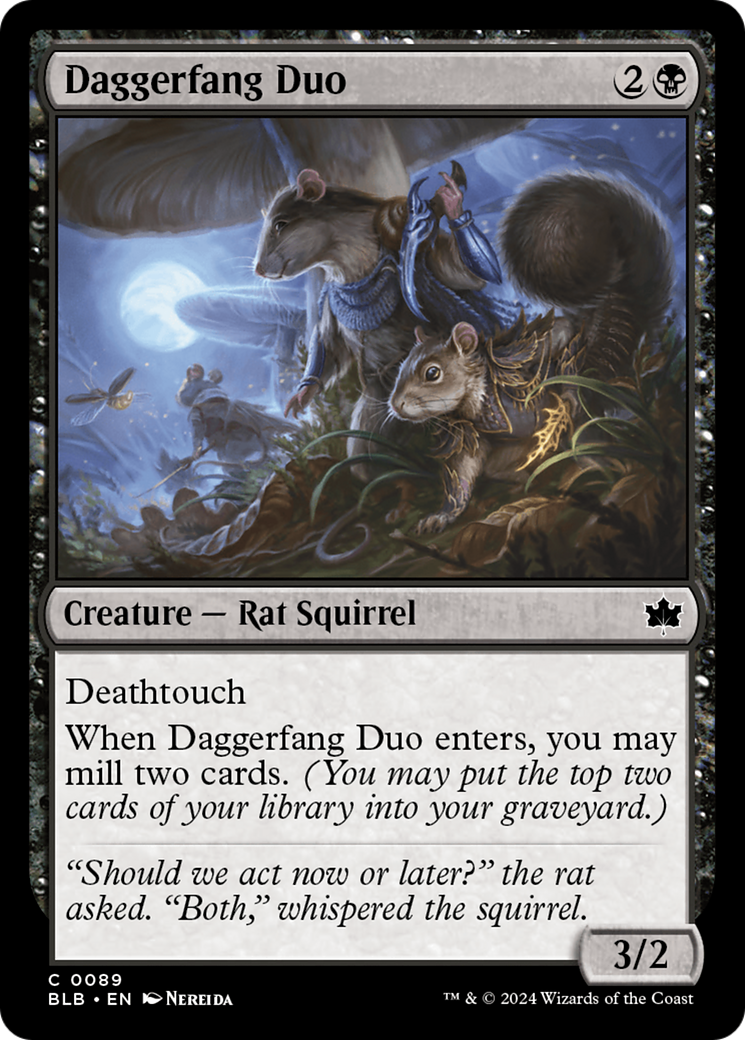 Daggerfang Duo [Bloomburrow] | Card Merchant Takapuna