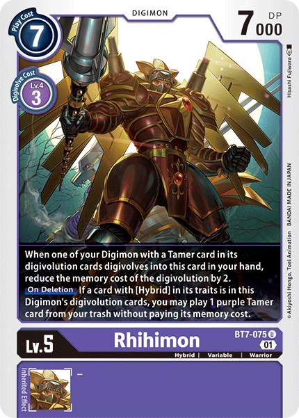 Rhihimon [BT7-075] [Next Adventure] | Card Merchant Takapuna