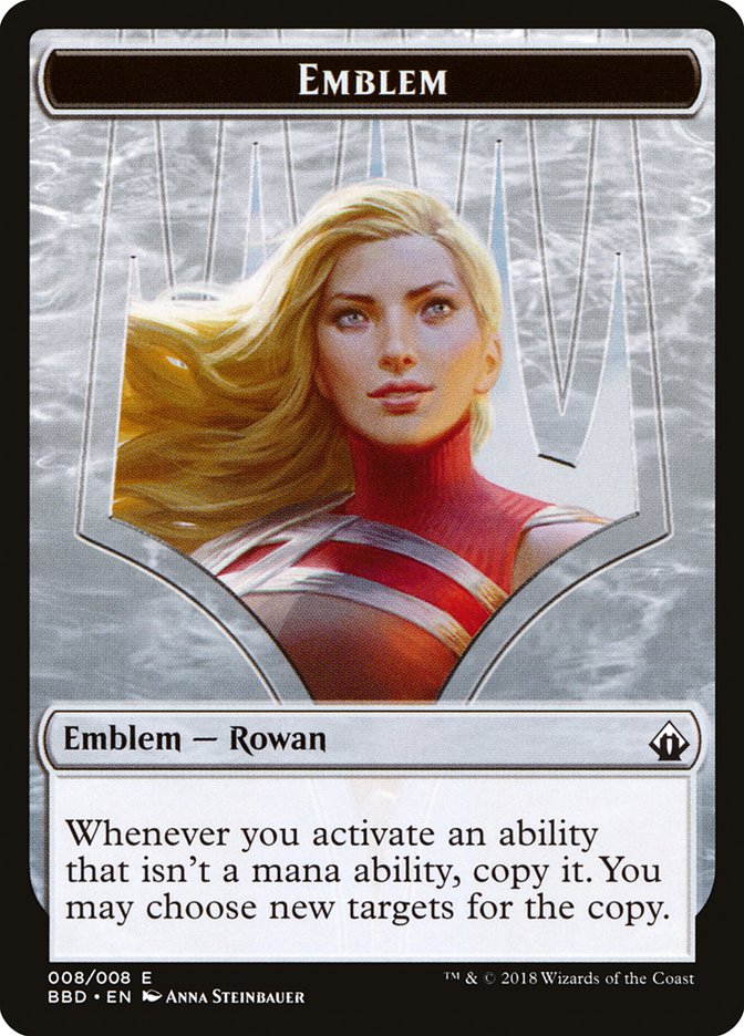 Rowan Kenrith Emblem [Battlebond Tokens] | Card Merchant Takapuna