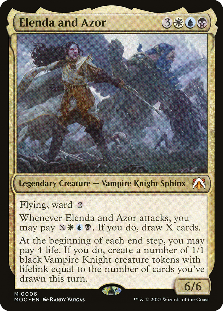 Elenda and Azor [March of the Machine Commander] | Card Merchant Takapuna