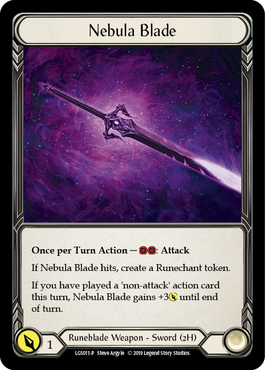 Nebula Blade [LGS011-P] (Promo)  1st Edition Cold Foil | Card Merchant Takapuna