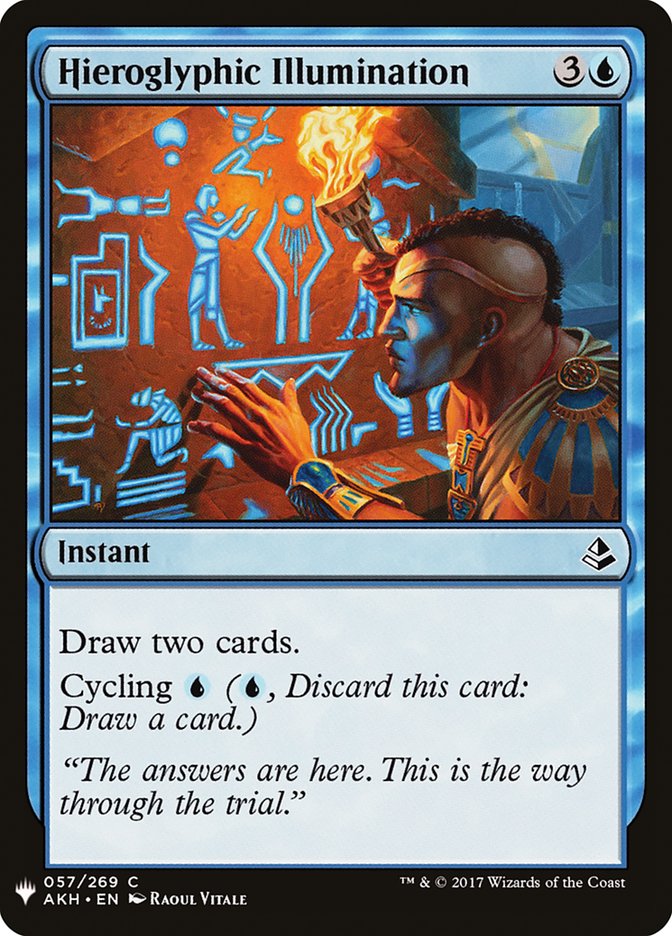 Hieroglyphic Illumination [Mystery Booster] | Card Merchant Takapuna