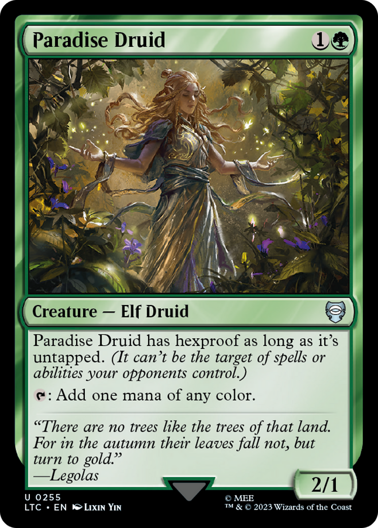 Paradise Druid [The Lord of the Rings: Tales of Middle-Earth Commander] | Card Merchant Takapuna