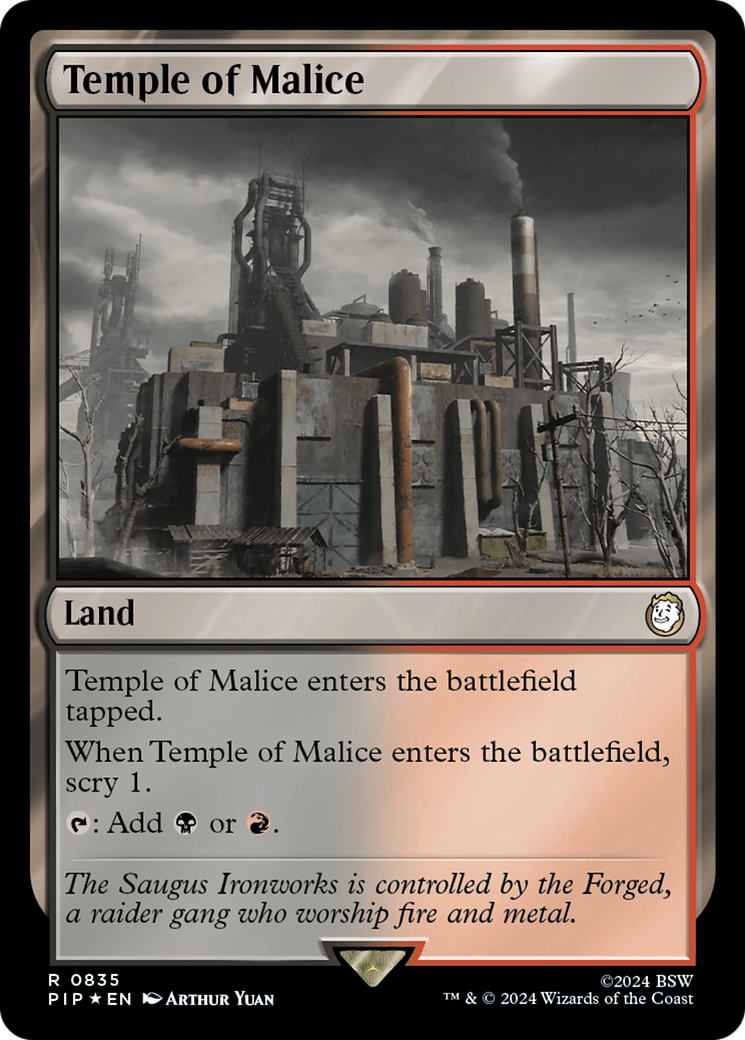 Temple of Malice (Surge Foil) [Fallout] | Card Merchant Takapuna