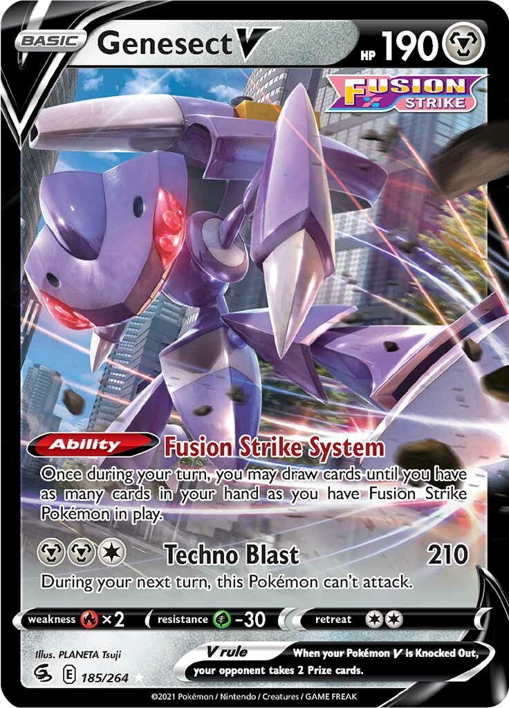 Genesect V (185/264) [Sword & Shield: Fusion Strike] | Card Merchant Takapuna