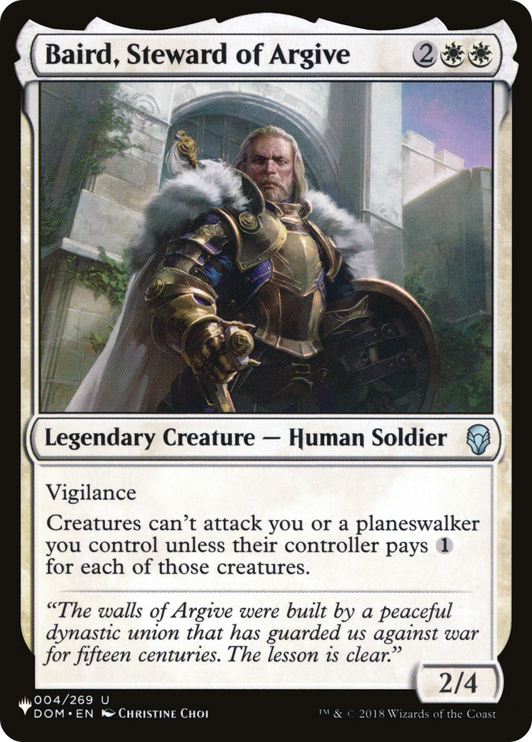 Baird, Steward of Argive [The List] | Card Merchant Takapuna